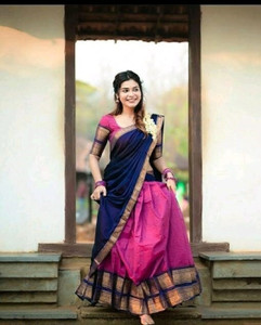 Harshiv Textile Embellished Semi Stitched Lehenga Choli