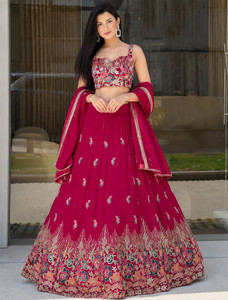 Kedar Fab Embroidered Semi Stitched Lehenga Choli