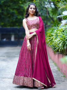 Tasrika Embroidered Semi Stitched Lehenga Choli