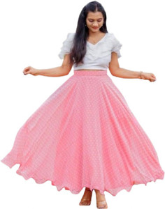 Dishitha Polka Print Stitched Lehenga & Crop Top