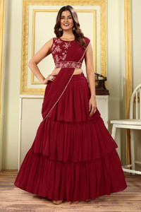 PATLANI STYLE Embroidered Stitched Lehenga Choli