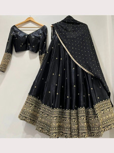 Trijal Fab Embellished Semi Stitched Lehenga Choli