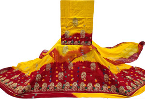 Man Fashion Embroidered Semi Stitched Rajasthani Poshak