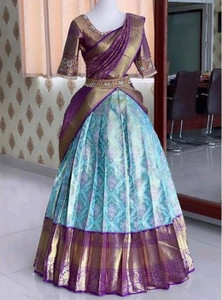 Harshiv Textile Self Design Semi Stitched Lehenga Choli