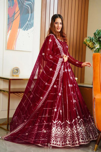 lunexa Embroidered Semi Stitched Lehenga Choli