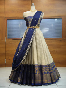 Fabcartz Self Design Semi Stitched Lehenga Choli