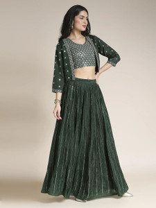 Madhuram Embellished Stitched Lehenga Choli