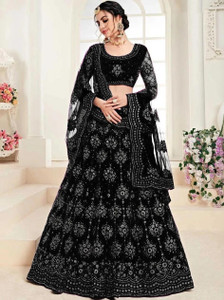 Reelove Factory Embroidered Semi Stitched Lehenga Choli