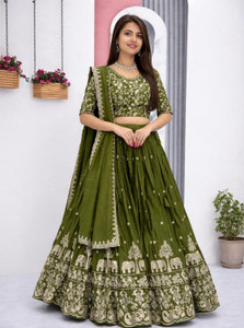 radadiya creation Embroidered Stitched Lehenga Choli
