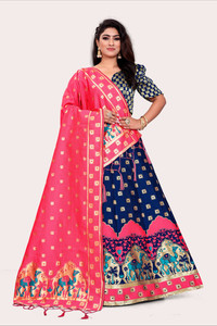 DISHWA FASHION Self Design Semi Stitched Lehenga Choli