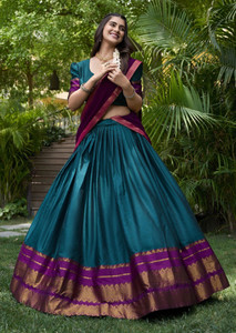 satshreecreat Printed Semi Stitched Lehenga Choli