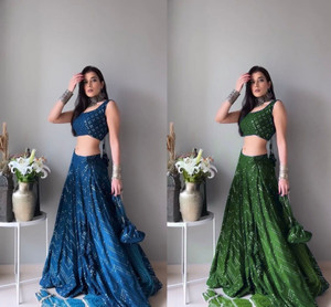 ZAALIMA FASHION Embroidered Semi Stitched Lehenga Choli