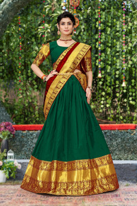 Mert India Embellished Semi Stitched Lehenga Choli
