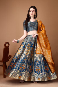 LCHH6GYNEYDXB3T8 Self Design Semi Stitched Lehenga Choli