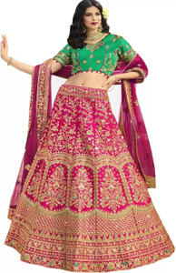 LADALI Embroidered Semi Stitched Lehenga Choli