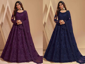 Reelove Factory Embroidered Semi Stitched Lehenga Choli