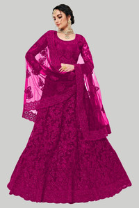 Vrinda Fashion Embroidered Semi Stitched Lehenga Choli