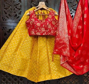 NITYA TEXOFAB Self Design Semi Stitched Lehenga Choli