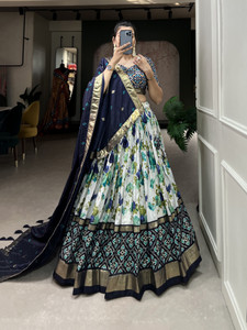 HETRANG CREATION Floral Print Semi Stitched Lehenga Choli