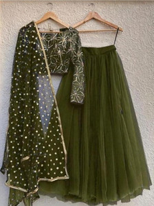 lazyandcrazy shop Self Design Semi Stitched Lehenga Choli