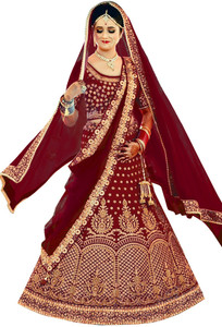 Kedar Fab Embroidered Semi Stitched Lehenga Choli