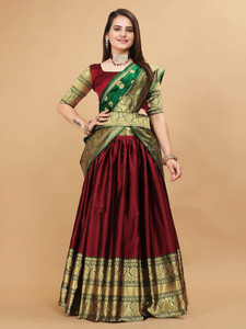 ISARA Embellished Semi Stitched Lehenga Choli