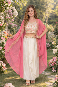 SHYAM FASHION POINT Embroidered Stitched Lehenga Choli
