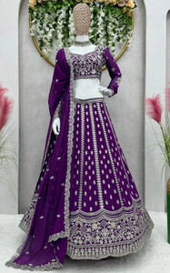 PD CLOTH VILLA Embroidered Semi Stitched Lehenga Choli