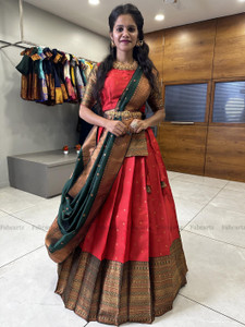 MR Y Self Design Semi Stitched Lehenga Choli