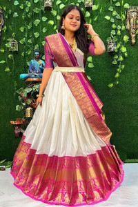 Divastri Embellished Semi Stitched Lehenga Choli