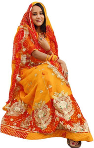 Man Fashion Embroidered Semi Stitched Rajasthani Poshak