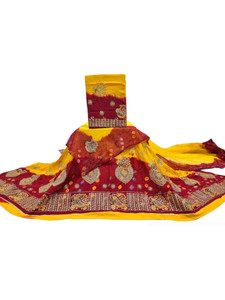 Ganpati fashion Embroidered Semi Stitched Rajasthani Poshak