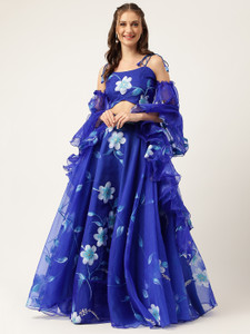 DIVENA Floral Print Stitched Lehenga Choli