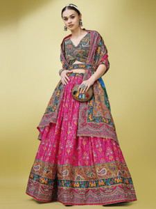 PURVAJA Embellished Semi Stitched Lehenga Choli