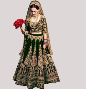 JE BHAGVAN CREATION Embroidered Semi Stitched Lehenga Choli