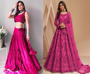 Reelove Factory Embroidered Semi Stitched Lehenga Choli