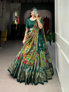 AAYUSHYAM ENTERPRISE Printed Semi Stitched Lehenga Choli