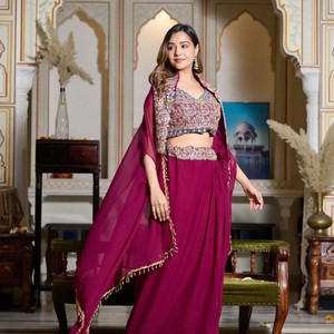 Starly Embroidered Stitched Lehenga with Jacket
