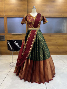 MR Y Printed Semi Stitched Lehenga Choli