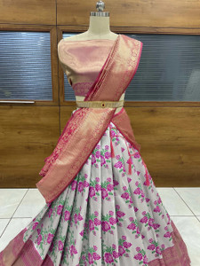 Fabcartz Self Design Semi Stitched Lehenga Choli