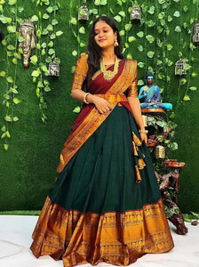 Fayba Self Design Semi Stitched Lehenga Choli