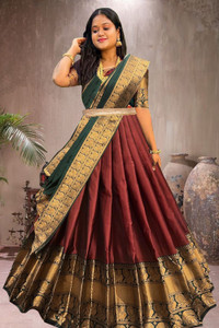 Kedar Fab Self Design Semi Stitched Lehenga Choli
