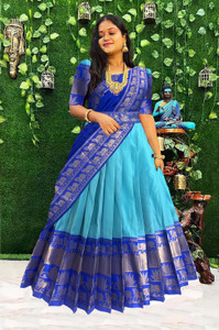 Fabcartz Self Design Semi Stitched Lehenga Choli