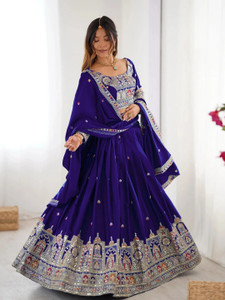 Jogmaya Fashion Embroidered Semi Stitched Lehenga Choli