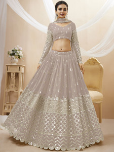 Tasrika Embroidered Semi Stitched Lehenga Choli