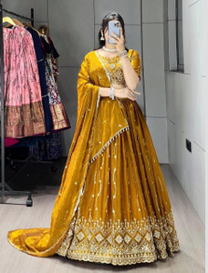 PEDR TRENDS Embroidered Semi Stitched Lehenga Choli