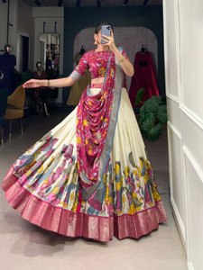 Shikshapatri Self Design Semi Stitched Lehenga Choli