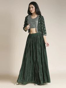 Madhuram Embellished Stitched Lehenga Choli