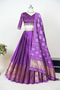 Fabcartz Self Design Semi Stitched Lehenga Choli