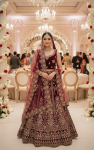 G2J BROTHERS Embroidered Semi Stitched Lehenga Choli